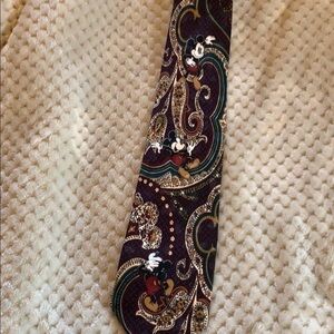 Disney Store Mickey Mouse silk necktie / silk tie